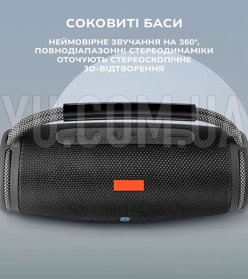 Беспроводная Bluetooth колонка SPS UBL CHARGE 6 с функцией Powerbank, USB, MicroSD, влагозащита IPX6, TWS